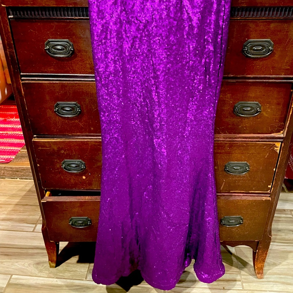 Purple sequin mermaid skirt